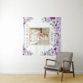 葬儀 追悼 紫色ライラック 花の写真 タペストリー (インサイチュ(横))