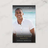 葬儀 追悼 詩 写真 祈り カード (正面)