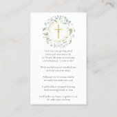 葬儀 追悼 詩 写真 祈り カード (裏面)