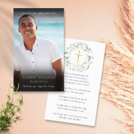 葬儀 追悼 詩 写真 祈り カード