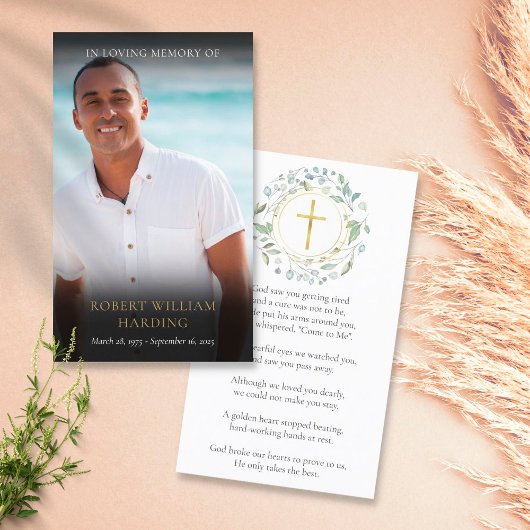 葬儀 追悼 詩 写真 祈り カード