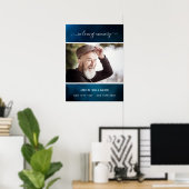 葬儀 青空 フォト メモリアル ウェルカム ポスター (ホームオフィス)