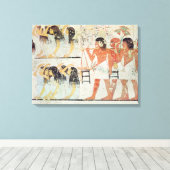 葬列に列する葬儀者のグループ キャンバスプリント (インサイチュ (ウッドフロア))