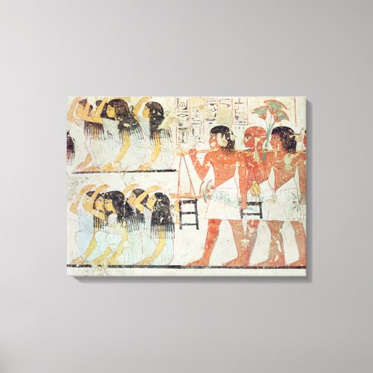 葬列に列する葬儀者のグループ キャンバスプリント (正面)