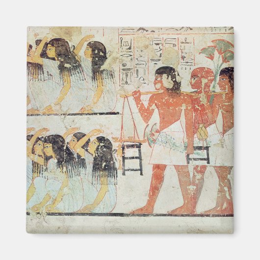 葬列に列する葬儀者のグループ マグネット (正面)