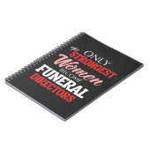 葬式おもしろい院長の女性モルティシアンママ ノートブック (左側)