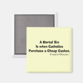 葬式おもしろい院長の贈物 マグネット (正面/裏面)