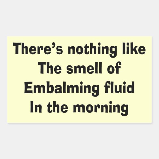 葬式おもしろい院長の贈物 長方形シール (正面)