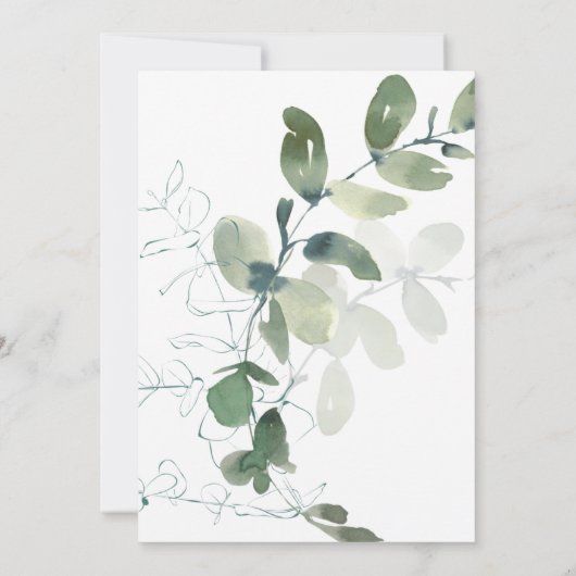 葬式お祝い発表 招待状 (裏面)