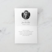 葬式と悔やみや弔慰ありがとう折り畳みカード ノートカード (内部)