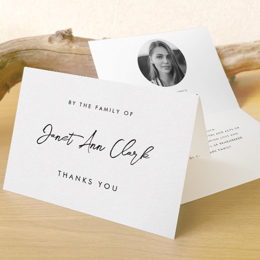 葬式と悔やみや弔慰ありがとう折り畳みカード ノートカード