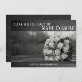 葬式と死別のサンキューカード (正面/裏面)