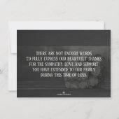 葬式と死別のサンキューカード (裏面)