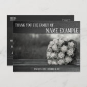 葬式と死別のサンキューカード シーズンポストカード (正面/裏面)