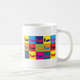 葬式のポップアート コーヒーマグカップ