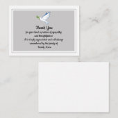 葬式の後飛んでいるで平和をサンキューカード ノートカード (正面/裏面)