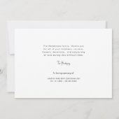 葬式の忌引き秋ありがとう サンキューカード (裏面)