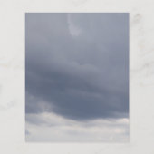 葬式の曇り悔やみや弔慰悲しみサンキューカード (裏面)