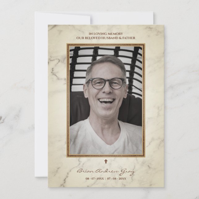 葬式の男性は父親の夫を愛した遠くに (正面)