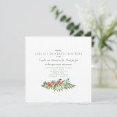 葬式の鳥とザクロの生活お祝い 招待状 (スタンド正面)