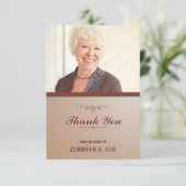 葬式は写真カード感謝していしています サンキューカード (スタンド正面)