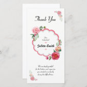 葬式は悔やみや弔慰カード感謝していしています サンキューカード (正面/裏面)