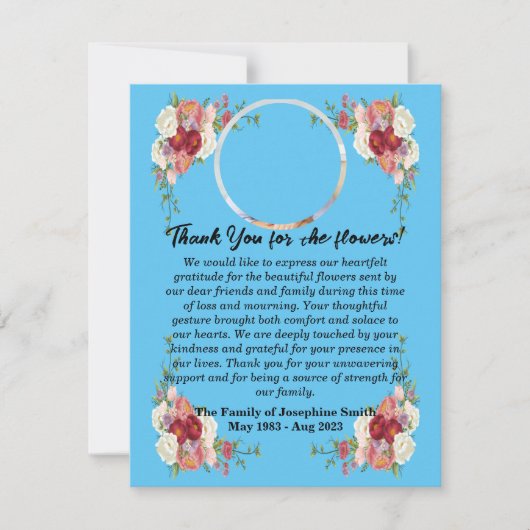 葬式は死後の花をありがとう ノートカード (正面)