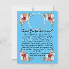 葬式は死後の花をありがとう ノートカード