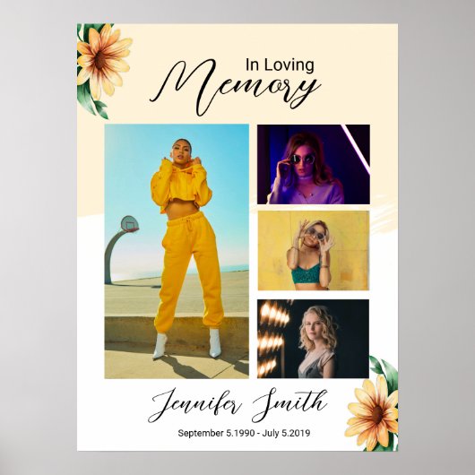 葬式ウェルカムサインテンプレート ポスター (正面)