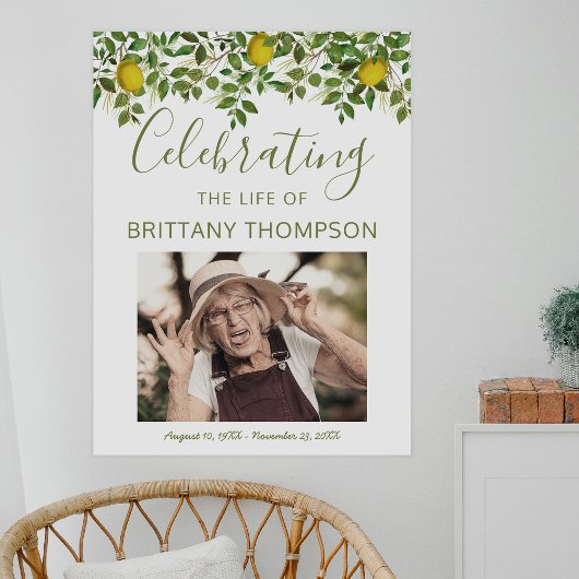 葬式ウェルカムサイン | Life 与え You Lemons ポスター