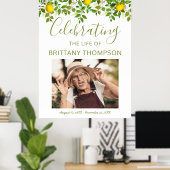 葬式ウェルカムサイン | Life 与え You Lemons ポスター (ホームオフィス)