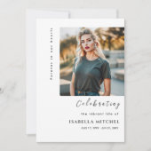 葬式エレガントの順番 招待状 (正面)