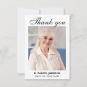 葬式エレガント写真追悼碑 サンキューカード (正面)