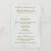 葬式カスタム大理石記念写真台 プログラム (裏面)