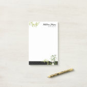 葬式クラシックエレガントスノードロップスローレルダマスク ポストイット (デスク上)