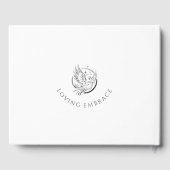 葬式ゲストブックフローラオンホワイトカスタマイズ ゲストブック (裏面)