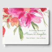 葬式ゲストブック |花模様4 ゲストブック (正面)