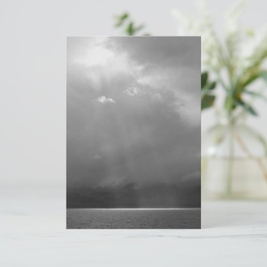 葬式サンキューカードカスタム付き/写真付き(フル) サンキューカード (スタンド正面)