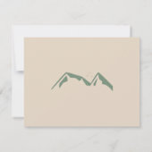 葬式サンキューノートカードと緑の山 サンキューカード (裏面)