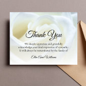 葬式サンキューノートブレスレットフローラ |忌引 サンキューカード