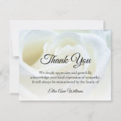 葬式サンキューノートブレスレットフローラ |忌引 サンキューカード (正面)