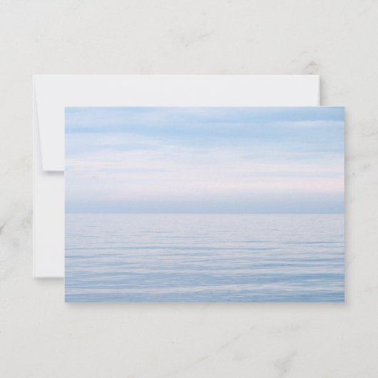 葬式サンキューノートブレスレット海 |忌引 サンキューカード (裏面)