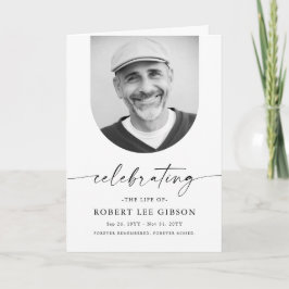 葬式シンプルのメモリアル順 カード