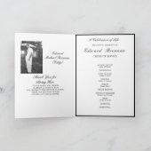 葬式シンプルエレガント写真受注式カード 招待状 (内部)