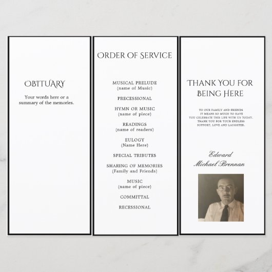 葬式シンプルエレガント写真撮影順 (裏面)