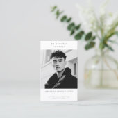 葬式シンプル用の写真スペインの祈りの言葉カード 名刺 (スタンド正面)