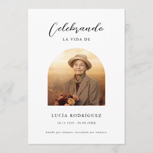 葬式スペインの服務命令 プログラム (正面)