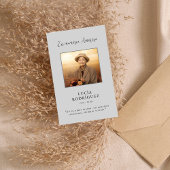 葬式スペインの記念写真祈りの言葉カード