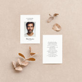 葬式スペインの | En Memoriaフォト祈りの言葉カード