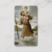 葬式セントクリストファー祈りの言葉共感表 名刺 (正面)